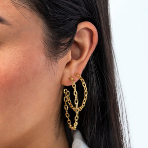  Chain Hoop Earring - Adina Eden's Jewels
