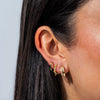  Hammered Huggie Earring - Adina Eden's Jewels