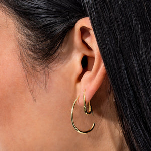  Solid Safety Pin Earring - Adina Eden's Jewels