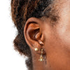  CZ Open Evil Eye Huggie Earring - Adina Eden's Jewels