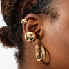  Solid Cascading Open Hoop Earring - Adina Eden's Jewels