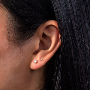  CZ Stud Earring 14K - Adina Eden's Jewels