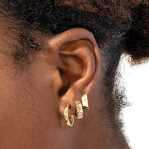  Mini Bamboo Huggie Earring - Adina Eden's Jewels