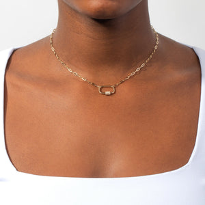  Diamond Chain Toggle Necklace 14K - Adina Eden's Jewels