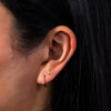  Butterfly Threaded Stud Earring 14K - Adina Eden's Jewels
