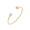 14K Gold Double Solitaire CZ Ring 14K - Adina Eden's Jewels