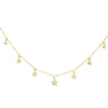 Gold Stars Charm Necklace - Adina Eden's Jewels