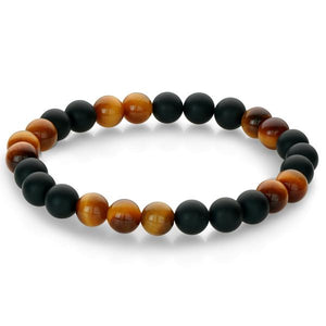 Onyx Tiger Eye Bead Bracelet - Adina Eden's Jewels
