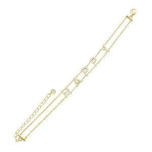Gold Happy Bracelet - Adina Eden's Jewels
