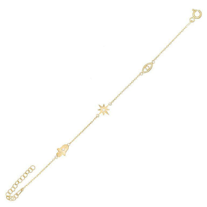 Gold Charms Bracelet - Adina Eden's Jewels