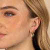  Dangling Multi Stone Bezel Huggie Earring - Adina Eden's Jewels