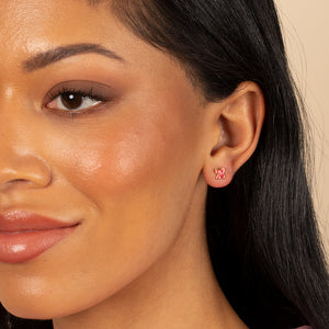  Colored Enamel Butterfly Stud Earring - Adina Eden's Jewels