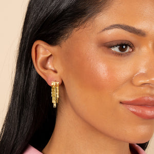  Dangling Fringe Stud Earring - Adina Eden's Jewels