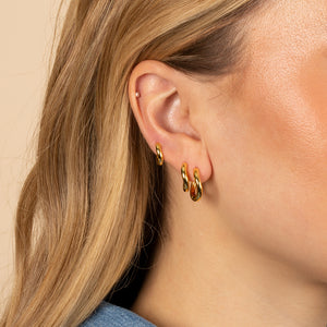  Solid Squiggly Huggie Earring - Adina Eden's Jewels