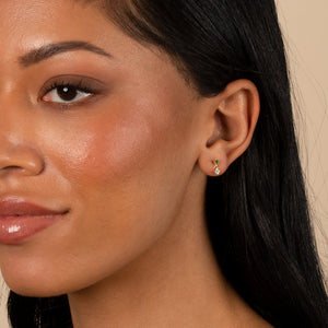  Tiny Colored Shaker Stud Earring - Adina Eden's Jewels