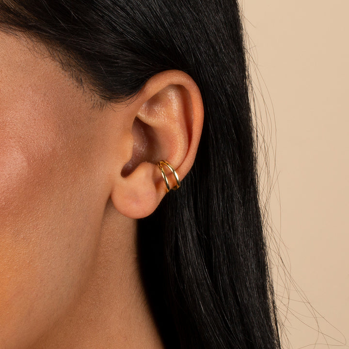  Solid Double Open Ear Cuff - Adina Eden's Jewels