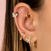  Butterfly CZ Huggie Earring - Adina Eden's Jewels