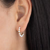  Pearl Hoop Stud Earring - Adina Eden's Jewels
