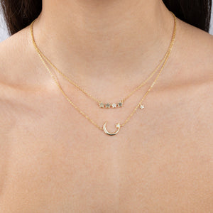  Pavé X Solid Multi Star Necklace - Adina Eden's Jewels