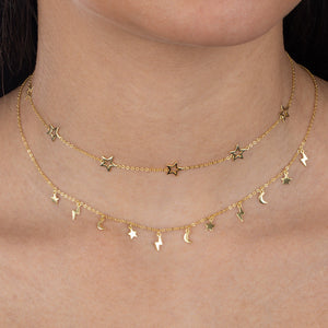  Solid Open Star Choker - Adina Eden's Jewels