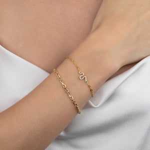  Pavé Snake Link Bracelet - Adina Eden's Jewels