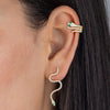  CZ Snake Drop Stud Earring - Adina Eden's Jewels