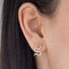  Pavé Snake Stud Earring - Adina Eden's Jewels