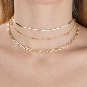  CZ Interlocked Link Necklace - Adina Eden's Jewels