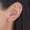  Diamond Bee Stud Earring 14K - Adina Eden's Jewels