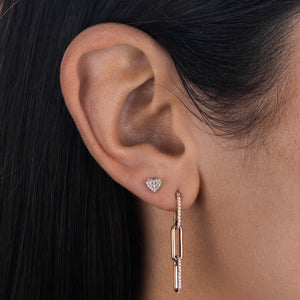  Diamond Link Drop Earring 14K - Adina Eden's Jewels