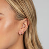  Wide Solid Cartilage Huggie Earring 14K - Adina Eden's Jewels