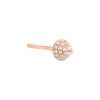 14K Rose Gold / Single Diamond Spike Stud Earring 14K - Adina Eden's Jewels