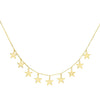 Gold Hanging Stars Choker - Adina Eden's Jewels
