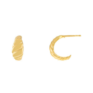 Gold Mini Braided Hoop Earring - Adina Eden's Jewels