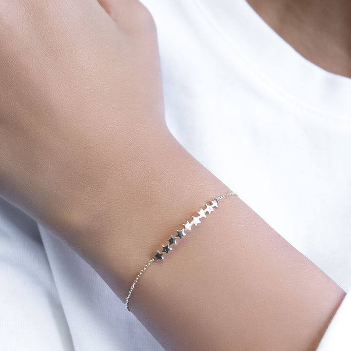  Stars Adjustable Bracelet 14K - Adina Eden's Jewels