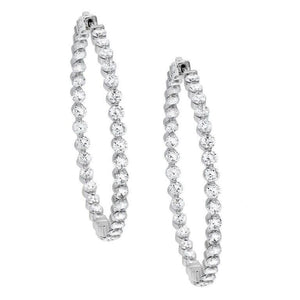Silver Hoop Earring - Adina Eden's Jewels