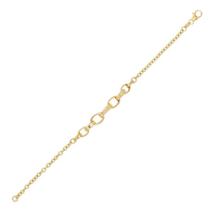 14K Gold Hard Link Bracelet 14K - Adina Eden's Jewels