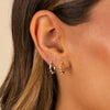  Mini Multi Baguette Huggie Earring - Adina Eden's Jewels