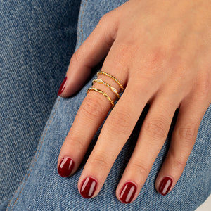  Just A Hint Of Pavé Ring Combo Set - Adina Eden's Jewels