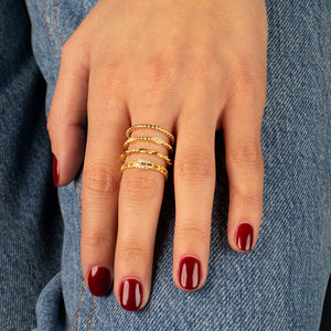  The Perfect Work Ring Combo Set - Adina Eden's Jewels