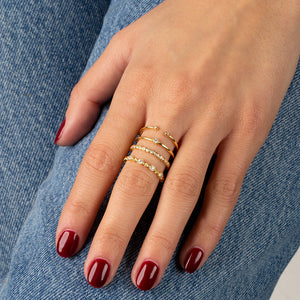  Gold Goddess Ring Combo Set - Adina Eden's Jewels