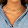  The Cuban & Figaro Chain Necklace Combo Set - Adina Eden's Jewels