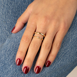  Scattered Stones Ring Combo Set - Adina Eden's Jewels