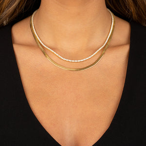  Tennis & Chain Necklace Combo Set - Adina Eden's Jewels
