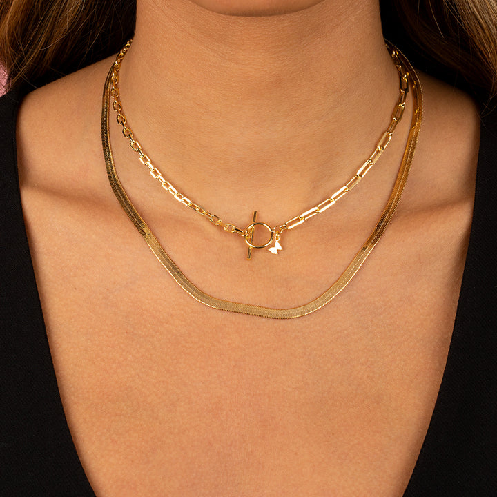  The Double Chain Necklace Combo Set - Adina Eden's Jewels