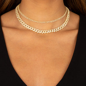  Pavé Double Chain Link Combo Set - Adina Eden's Jewels