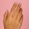  Dainty CZ Bezel Wrap Ring - Adina Eden's Jewels