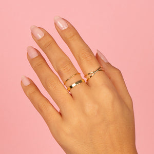  Solid X Ring - Adina Eden's Jewels