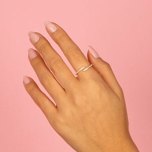  Pavé Thin Wrap Ring - Adina Eden's Jewels