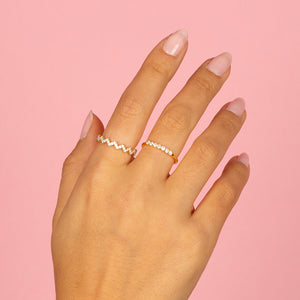  Pavé Zig Zag Ring - Adina Eden's Jewels